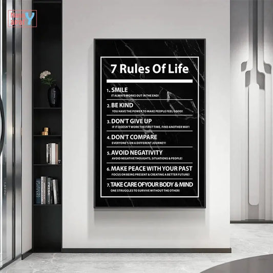 7 Rules of Life Canvas